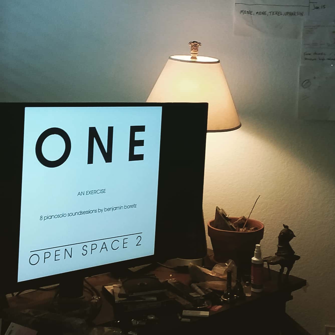 That I can pull up Ben Boretz's music on my TV, and having it inhabit the work space, stills borders on the miraculous to me... #benjaminboretz #openspacemagazine #pianomusic